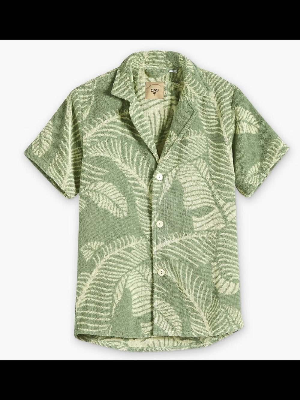 OAS Banana Leaf Cuba Terry Shirt